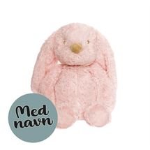 Lolli Bunny Kaninbamse Lille Rosa - MED NAVN